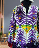 Silk velvet ikat coat, ikat coat, ikat wear, ikat caftan, ikat jacket, ikat patchwork jacket, and luxury wear define our stunning collection piece that merges traditional craftsmanship with contemporary style. This ikat coat features a unique patchwork design, making it a standout addition to your wardrobe. Ideal for both casual outings and elegant occasions, our ikat wear effortlessly elevates your fashion game. With its luxurious silk velvet fabric, this ikat caftan or ikat jacket ensures comfort while sh