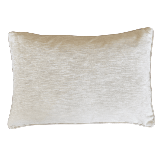 Handmade Blue Diamond silk velvet ikat cushion cover featuring a geometric pattern in blue, grey and ivory with a soft velvet back, 40×60 cm. backside