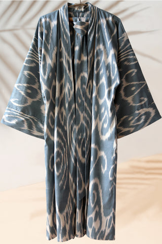 Cotton Ikat Kimono Style Caftan 037