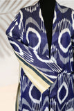 Silk Ikat Linen Double Side Caftan