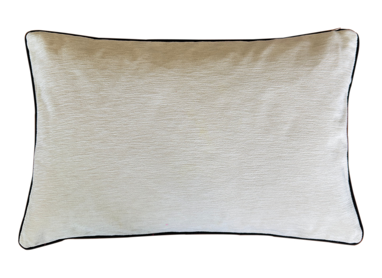 Wholesale handwoven silk velvet ikat cushion cover in pink with authentic ikat pattern