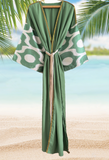 Ikat_kimono_robe_green_and_white