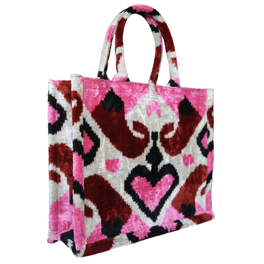 Silk Velvet Ikat Totebag 057
