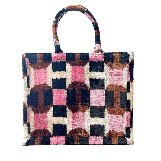 Silk Velvet Ikat Totebag 009