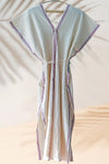 Handwoven Caftan Dress Lilac 13