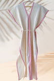 Handwoven Caftan Dress Fuchsia 22