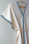 Handwoven Caftan Dress with ribbon 5