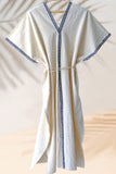 Handwoven Caftan Dress with ribbon 6