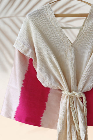 Silk Handwoven Caftan Dress 01