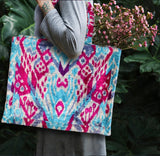 Silk Velvet Ikat Totebag 043