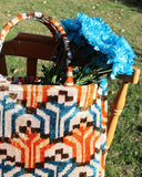 Silk Velvet Ikat Totebag 099