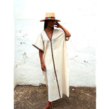 Handwoven Caftan Dress with ribbon 6