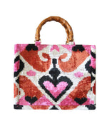 Bamboo Style Handles Medium Tote Bag 065