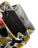 Silk Velvet Ikat Bucket Bag-008