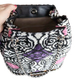 Silk Velvet Ikat Bucket Bag-011