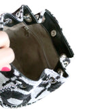 Silk Velvet Ikat Bucket Bag-015