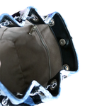 Silk Velvet Ikat Bucket Bag-016