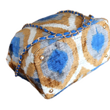 Silk Velvet Ikat Bucket Bag-001