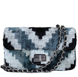 Handmade bag velvet Ikat made in turkey