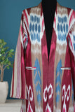 handwoven organic linen ikat caftan 006