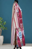 handwoven organic linen ikat caftan 006