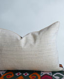 cushion cover silk velvet ikat / organic linen 40x60cm vl028