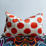 cushion cover silk velvet ikat / silk ikat 40x60cm vs028