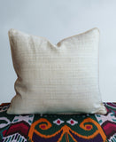 cushion cover silk velvet ikat / organic linen 40x40cm vl057
