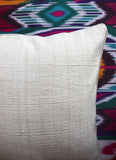 cushion cover silk velvet ikat / organic linen 40x40cm vl037