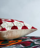 cushion cover silk velvet ikat / organic linen 40x60cm vl020