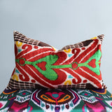 cushion cover silk velvet ikat / silk ikat 40x60cm vs057