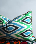 cushion cover silk velvet ikat / silk ikat 40x60cm vc024