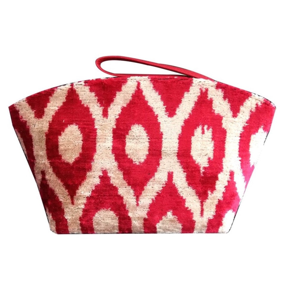 silk velvet ikat gondola bag 09