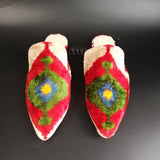 silk velvet ikat slippers 030