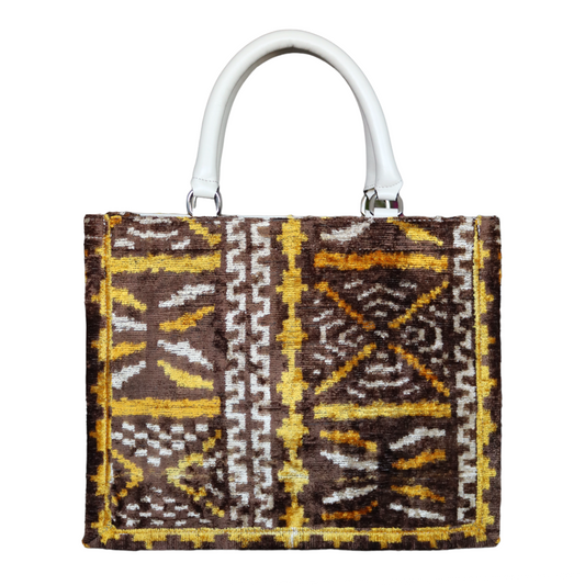 Medium Tote Bag with Leather Handle 098