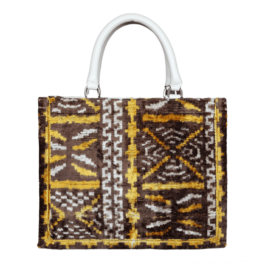 Medium Tote Bag with Leather Handle 098