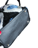 Silk Velvet Ikat Bucket Bag-018