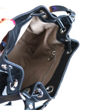 Silk Velvet Ikat Bucket Bag-018