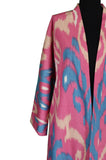 cotton ikat caftan (pink)