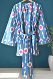 Cotton Ikat Blue Pink Jacket