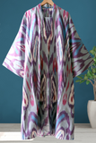 Cotton Ikat Kimono Style Caftan 017
