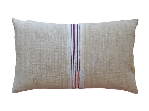 vintage linen cushion 35x55cm