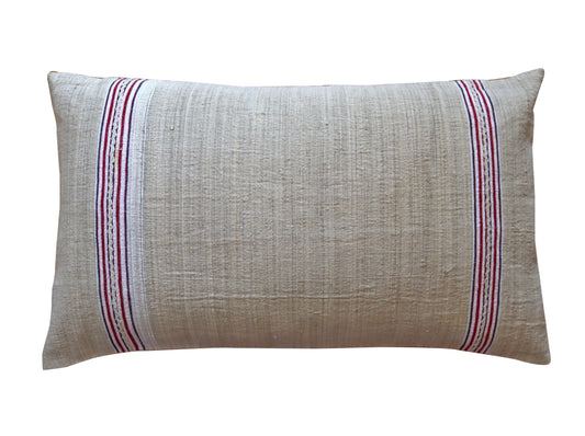 vintage linen cushion 35x55cm