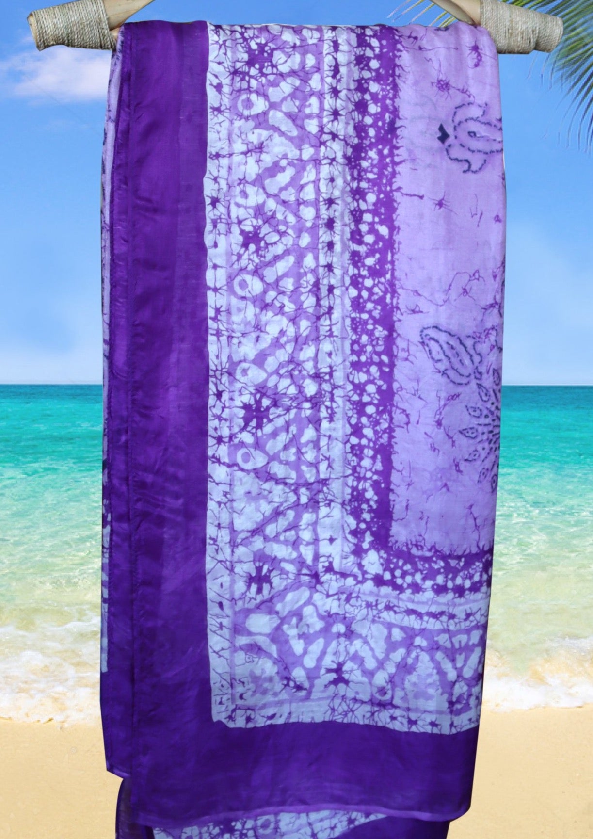 handprinted silk scarf 013