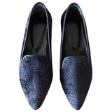 silk velvet ikat black shoes