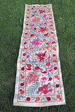 silk suzani table runner 001