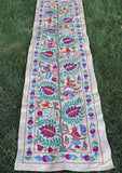 silk suzani table runner 002