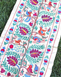 silk suzani table runner 002