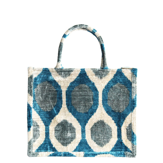 silk velvet ikat totebag 035