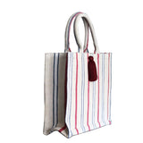 vintage linen totebag